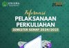 INFORMASI PELAKSANAAN PERKULIAHAN SEMESTER GENAP 2024/2025